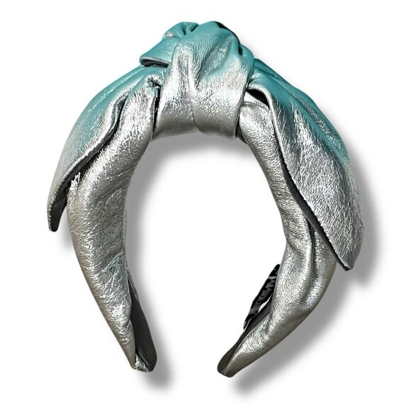 Eugenia Kim Phoebe Knotted Headband Silver Hair Accessory Design Tied Top Knot main image 4